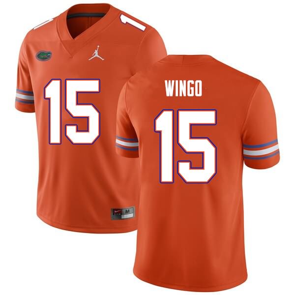 NCAA Florida Gators Derek Wingo Men's #15 Nike Orange Stitched Authentic College Football Jersey OYY7164HP